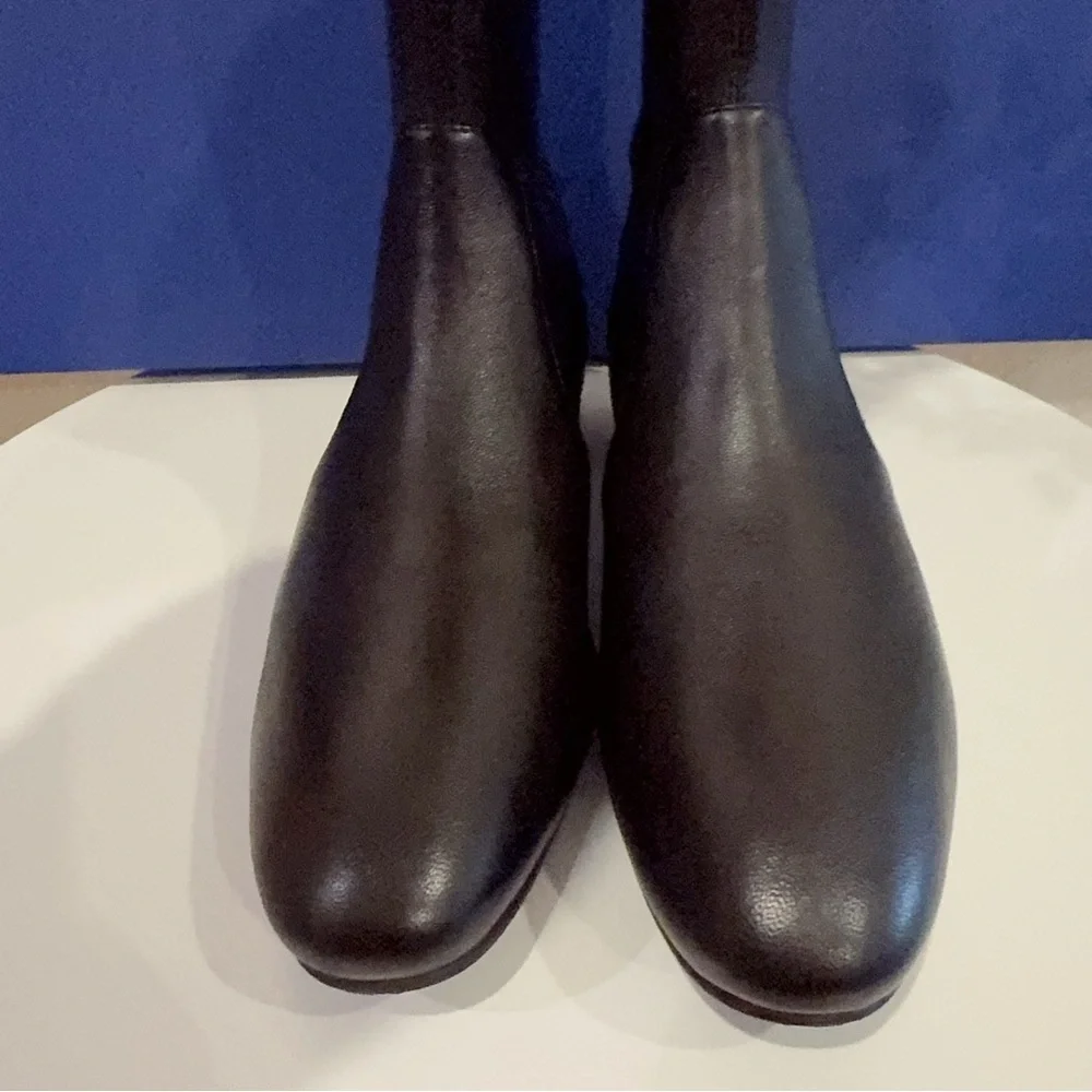 Stuart Weitzman Genna 25 City Boot Over the Knee Leather Black Size 37/6.5 NIB
